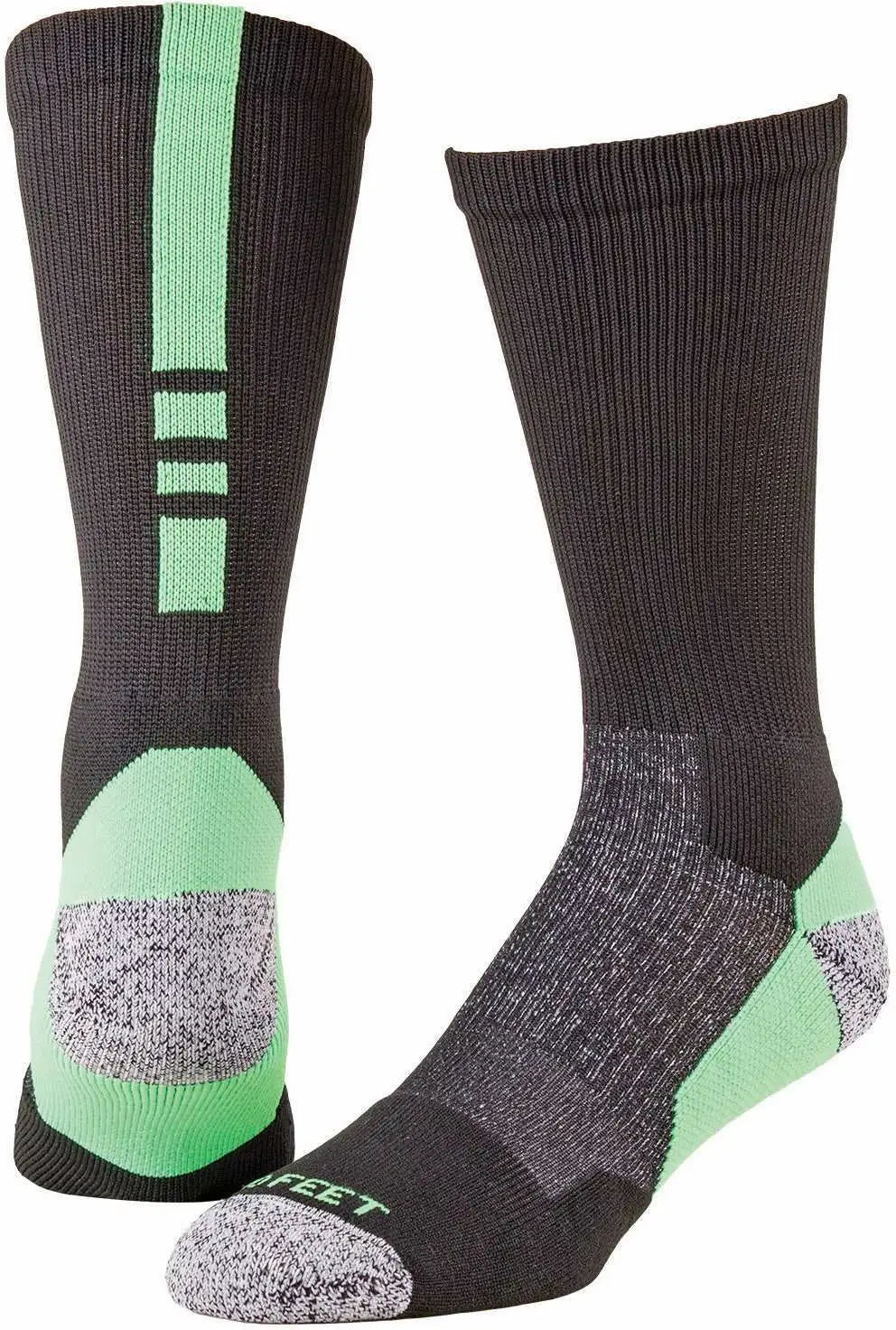 Pro Feet 238 Performance Shooter 2.0 Socks - Black Neon Green