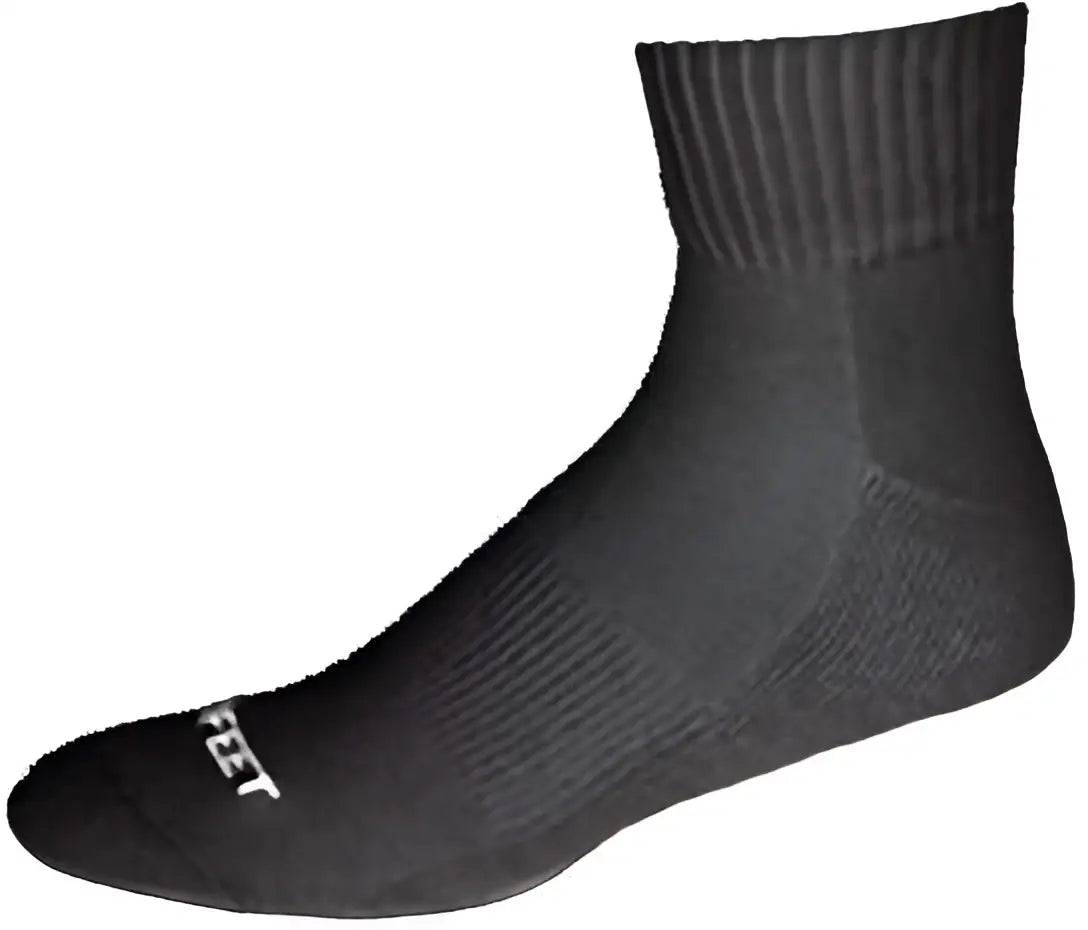 Pro Feet 264/3-263/3 Cotton Quarter (3 Pair Pkg) Socks - Black