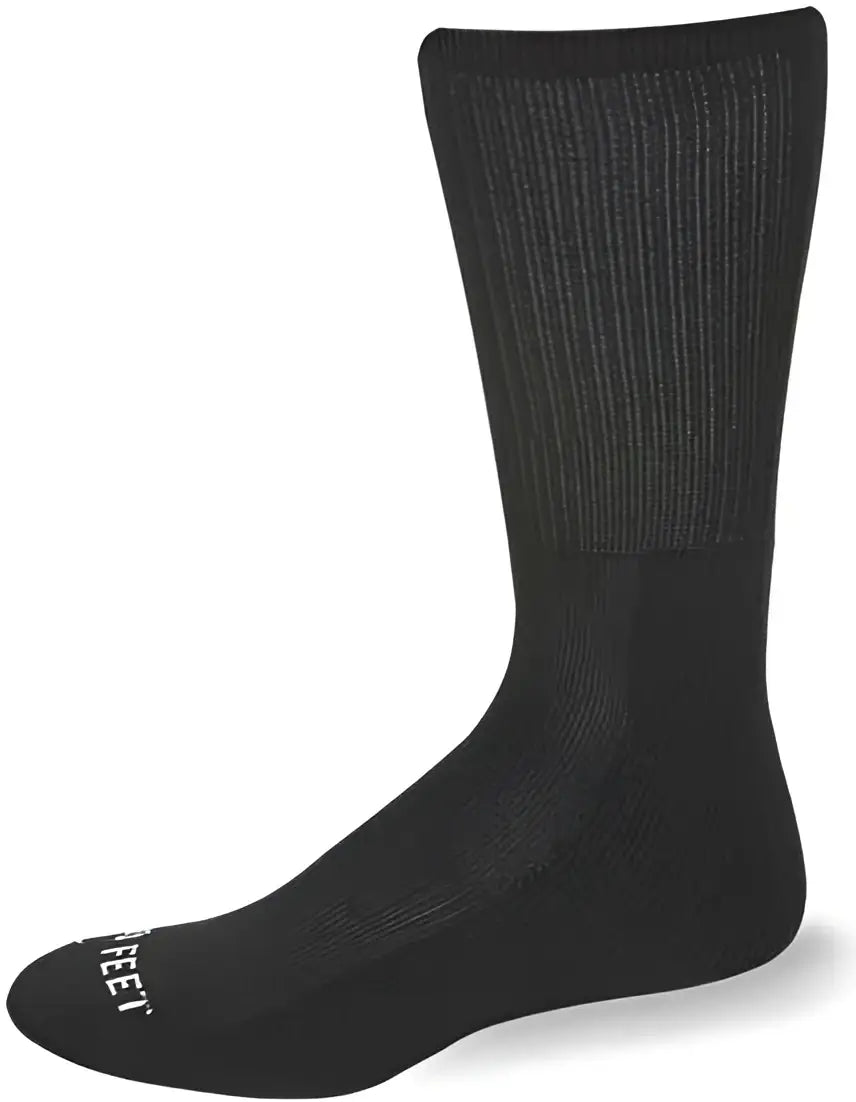 Pro Feet 5000/10 Cotton Crew (10 Pair Pkg) Socks - Black