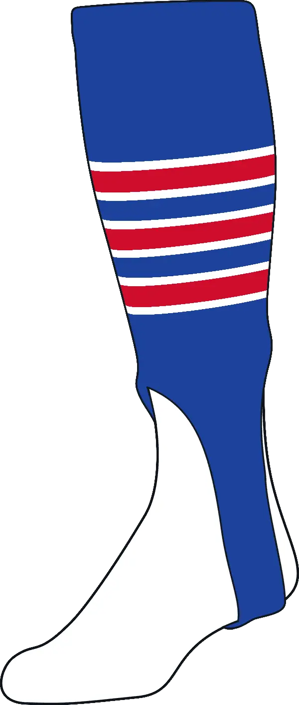 Pro Feet Stirrups 18’’ Length - Royal White Scarlet