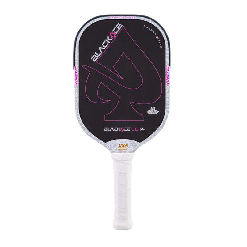 ProKennex Black Ace LG 14 Pickleball Paddle - Black White Pink - HIT a Double