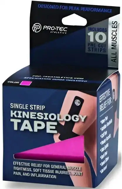 Pro-tec Single Strip Kinesiology Tape (10x) - Pink
