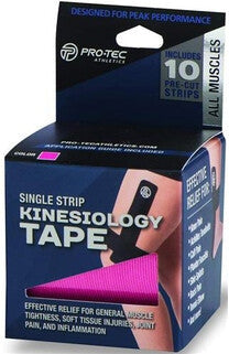 Pro-tec Single Strip Kinesiology Tape (10x) - Pink