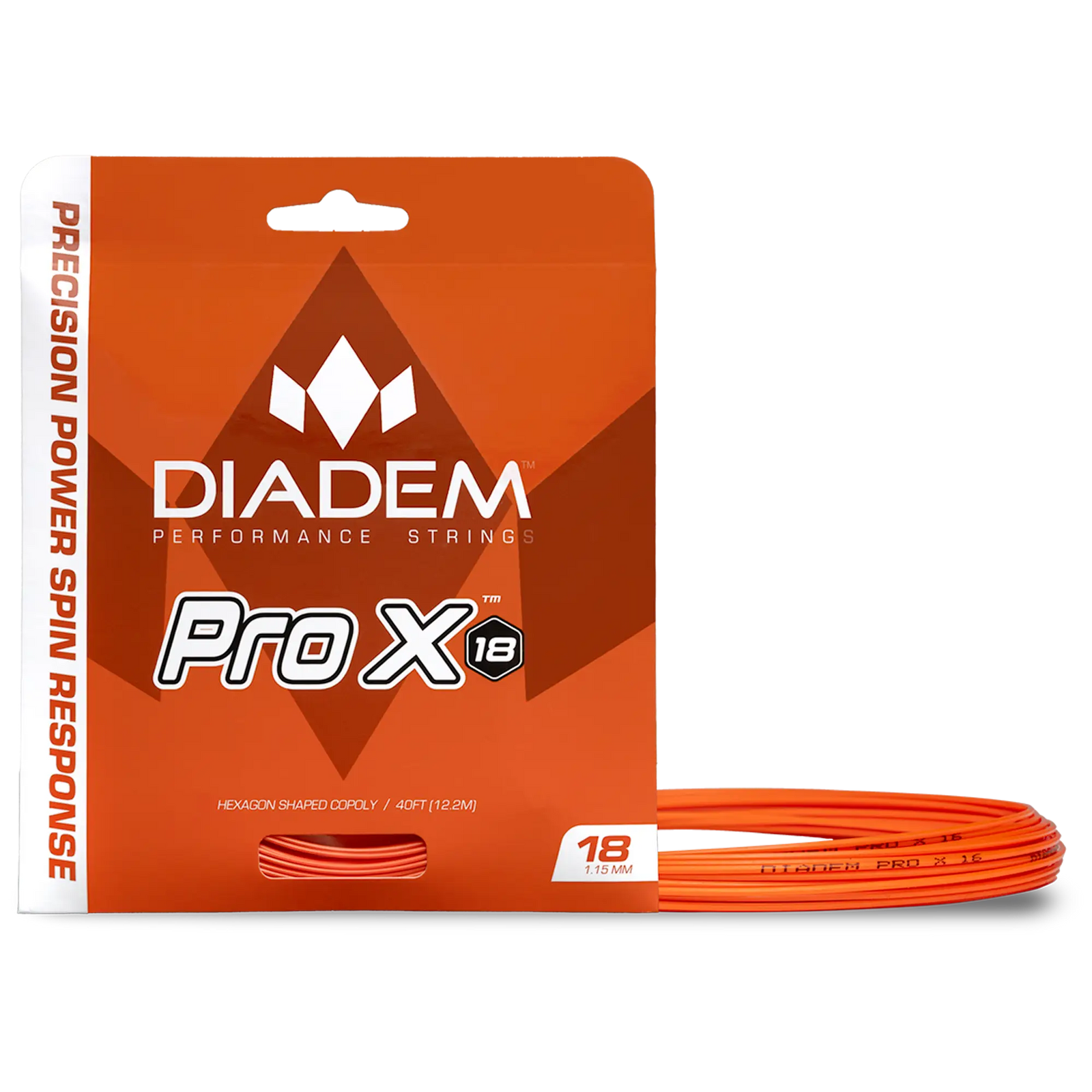 Pro x Tennis Racket Strings - 15l (1.35mm) / Silver