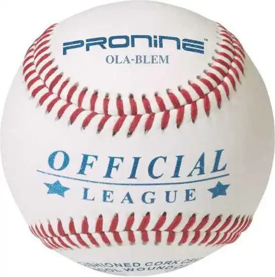Pronine Baseballs Ola-blem - 1 Dozen - White