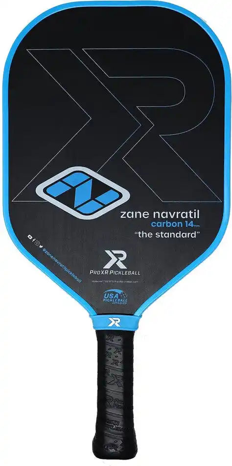 Proxr Zane Navratil ?The Standard’ 16mm Pickleball Paddle - Iconic Blue