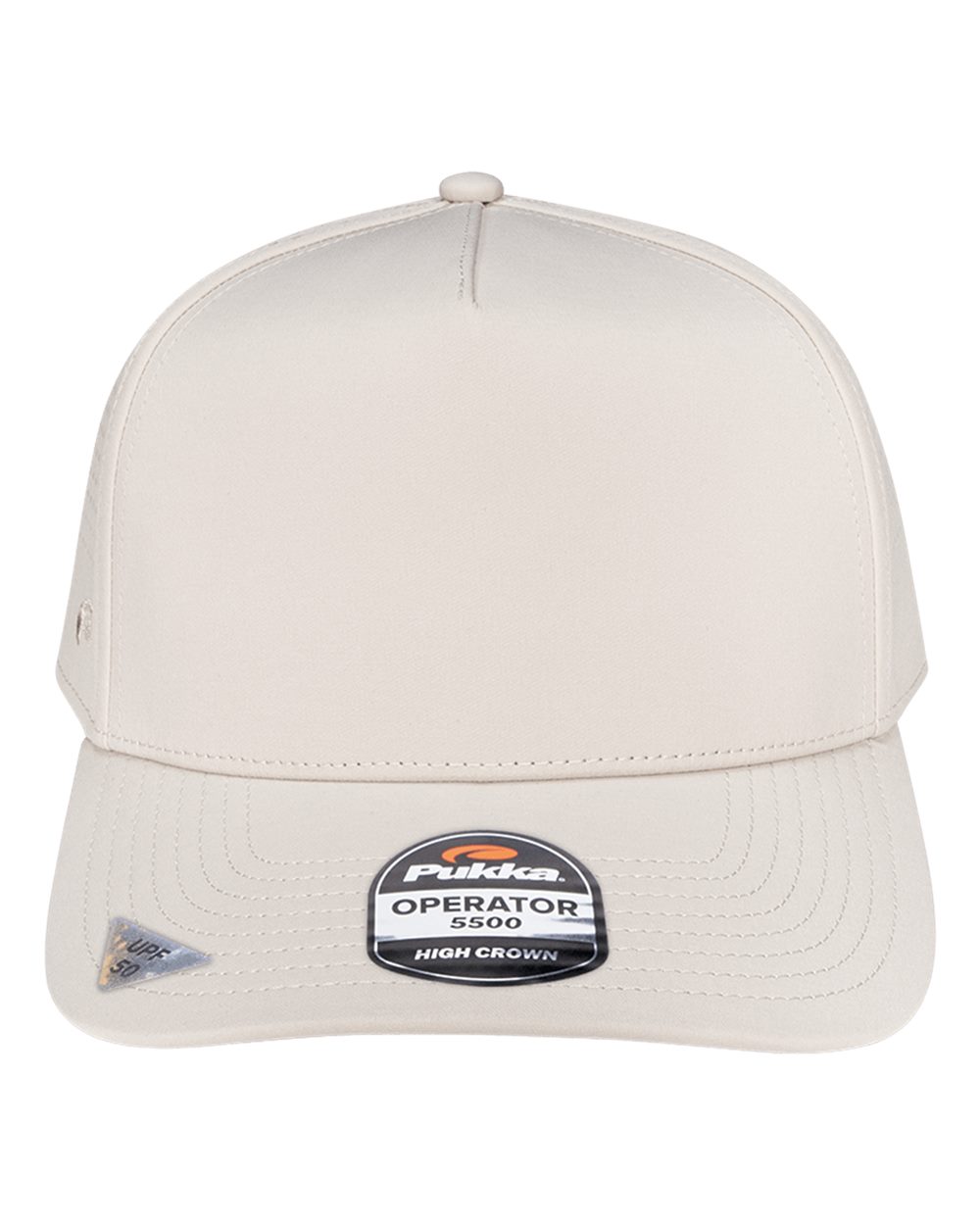 Pukka 5500s Operator Perforated Five-panel Cap - 5500 - Stone