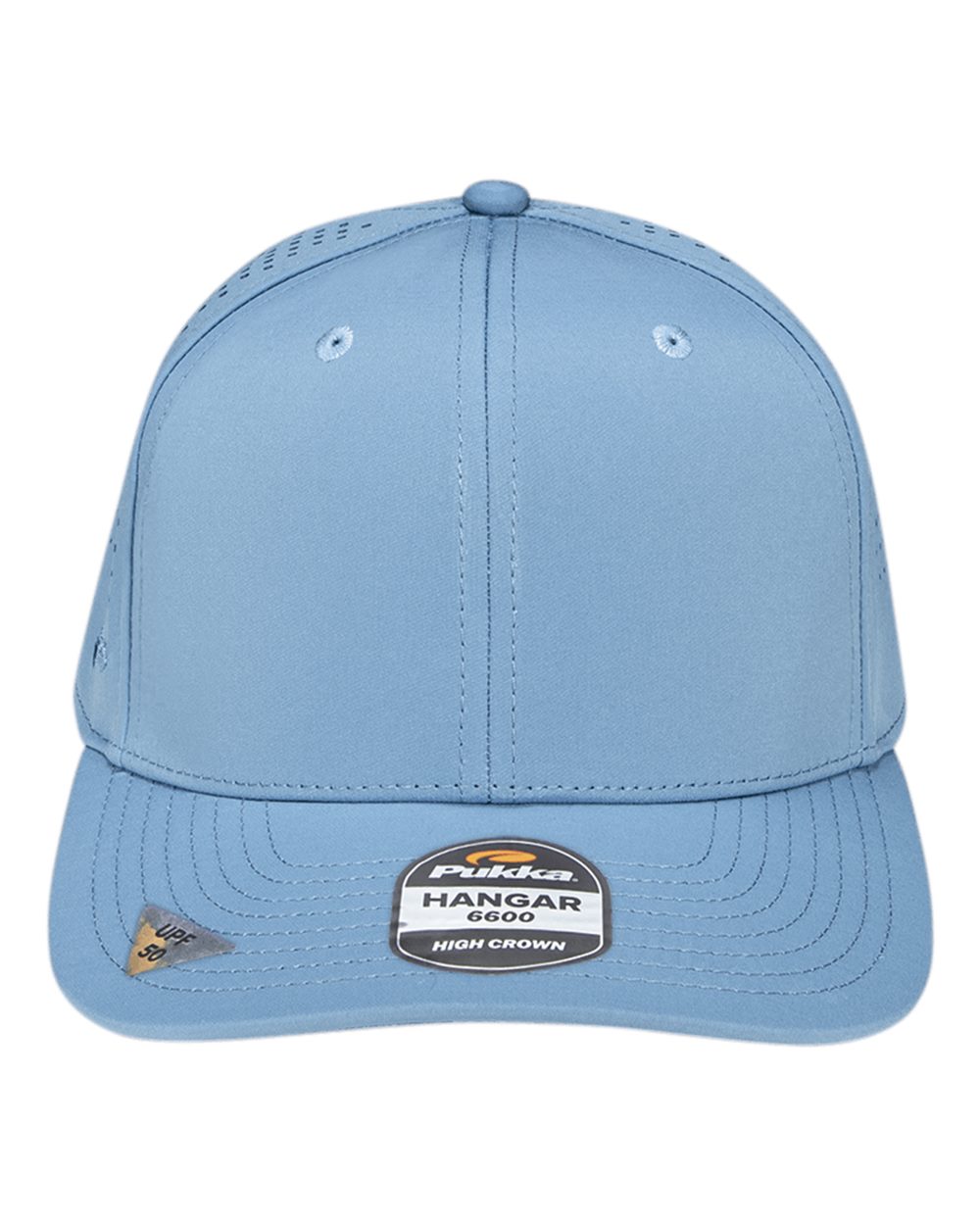 Pukka 6600s Hangar Perforated Six-panel Cap - 6600 - Carolina Blue