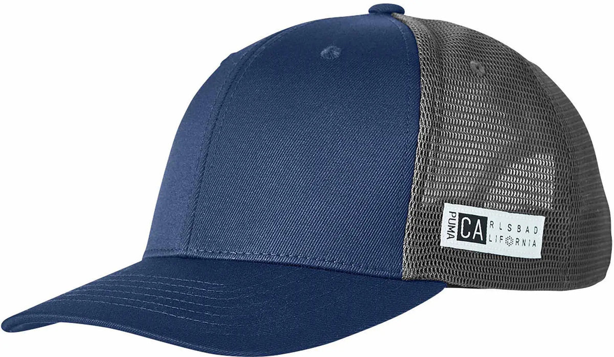 Puma Golf 22675 110 Snapback Trucker Cap - Peacoat Quiet Shade - Navy Dark Gray / one Size Fits Most