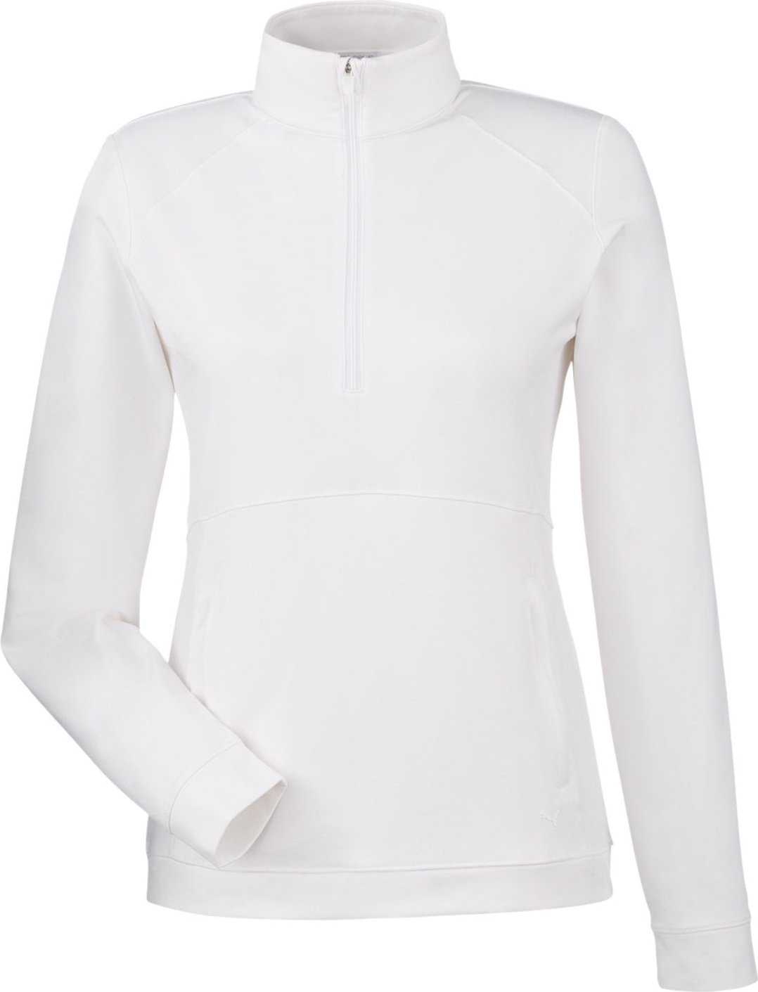 Puma Golf 535516 Ladies’ Cloudspun Rockaway Quarter-zip - Bright White