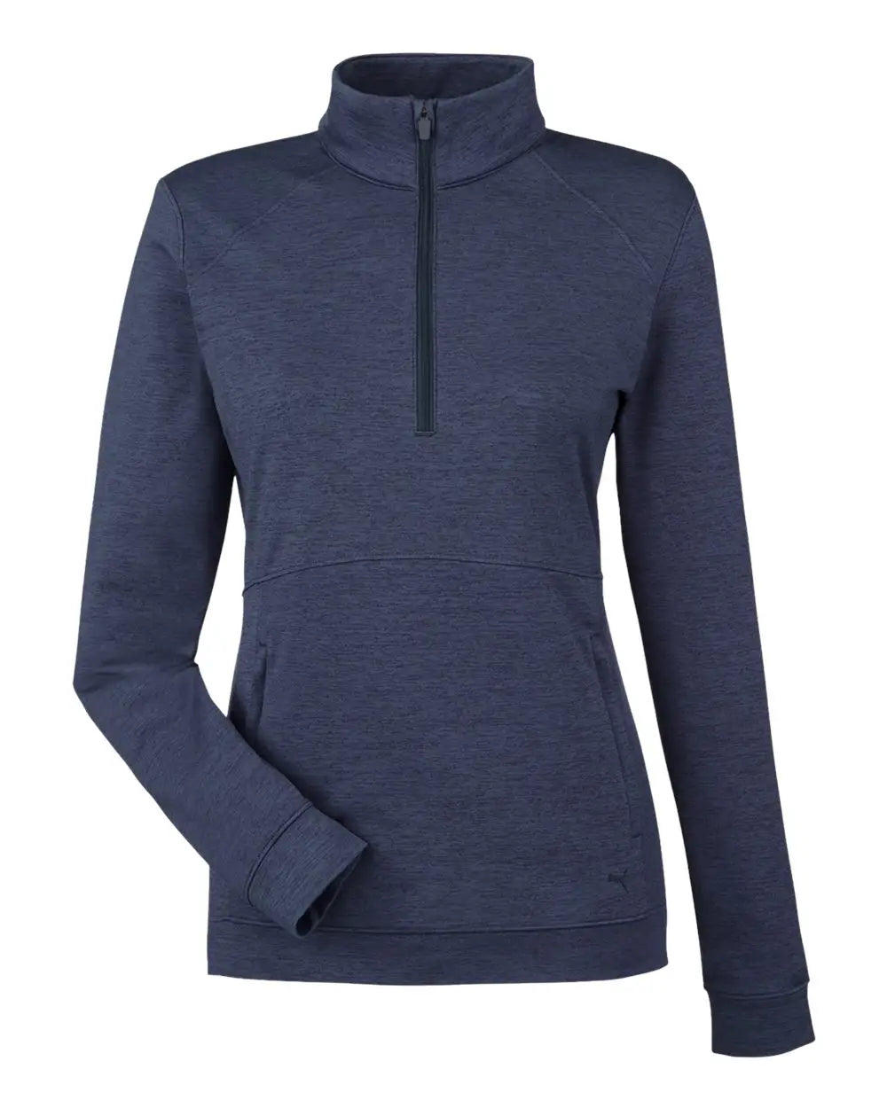 Puma Golf 535516 Women’s Cloudspun Rockaway Quarter-zip Pullover - Navy Blazer