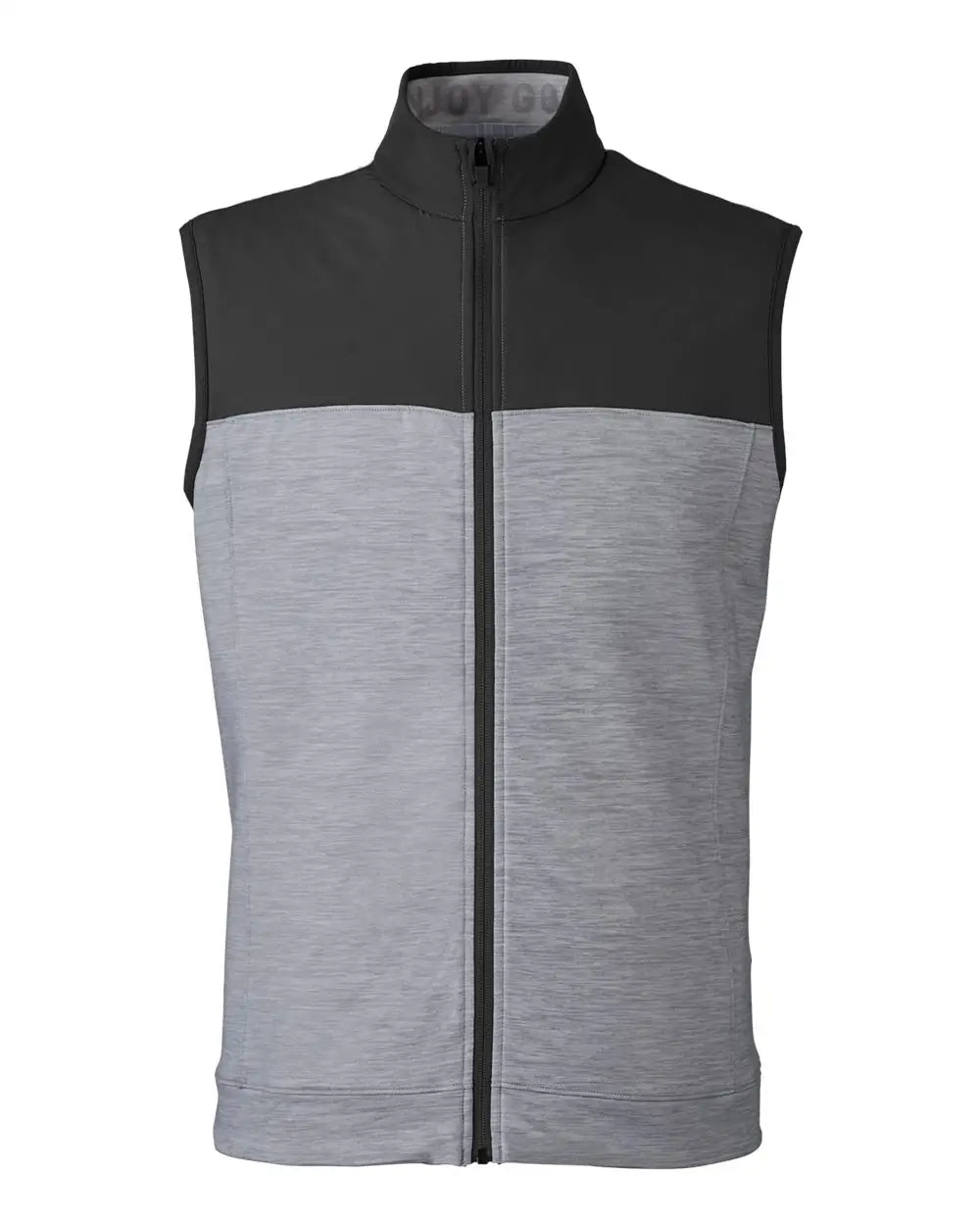 Puma Golf 537465 Cloudspun Colorblock Vest - Black Quiet Shade Heather