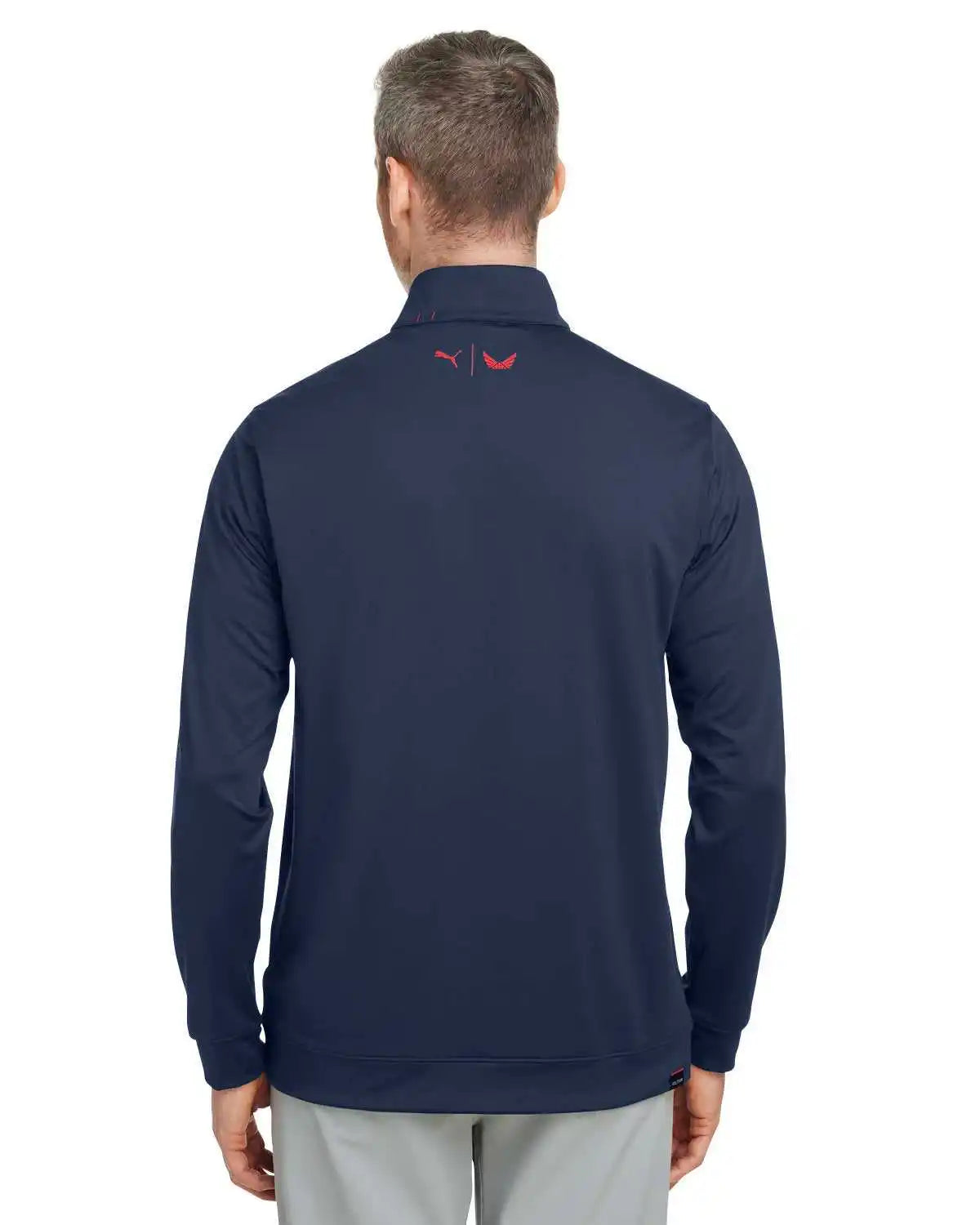 Puma Golf 537472 Men’s Volition Camo Cover Quarter-zip - Navy Blz