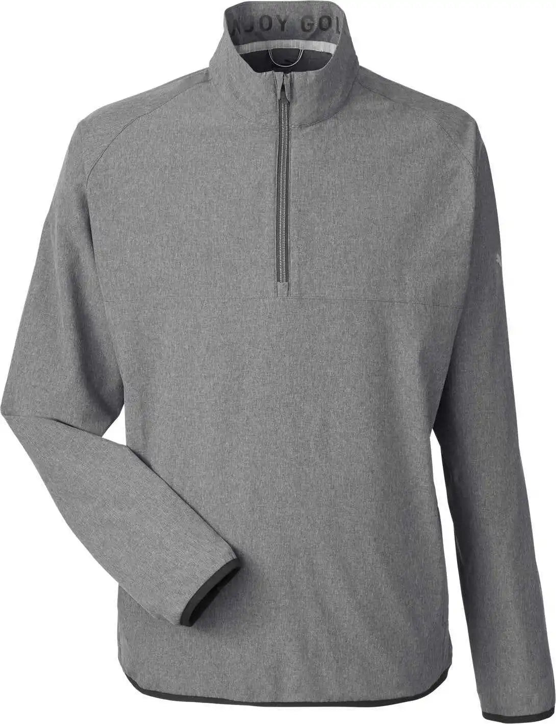 Puma Golf 538931 Men’s Coastal Woven Quarter-zip - Black Heather