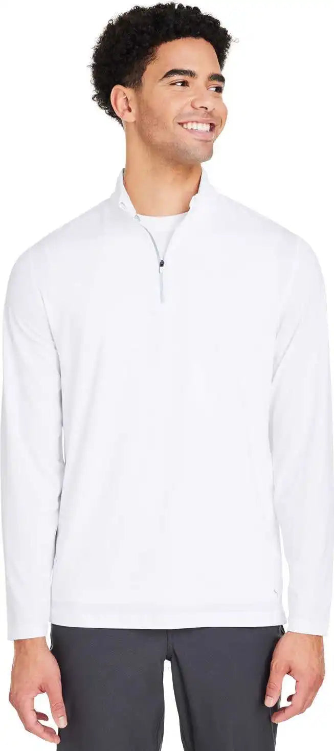 Puma Golf 539105 Men’s you v Quarter Zip Bright White