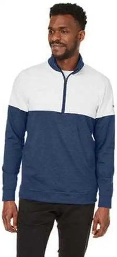 Puma Golf 595803 Men’s Cloudspun Warm Up Quarter-zip - Peacoat Brt White