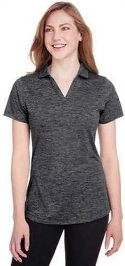 Puma Golf 596802 Ladies’ Icon Heather Polo Black