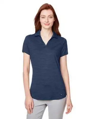 Puma Golf 597695 Ladies’ Cloudspun Free Polo - Navy Blazer Heather