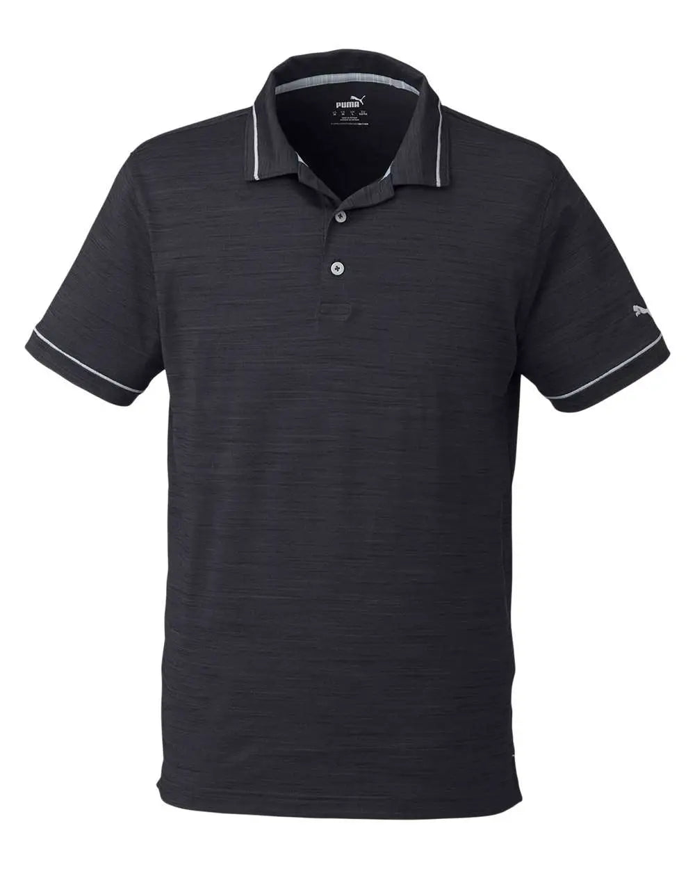 Puma Golf 599117 Cloudspun Monarch Polo - Black Heather High Rise
