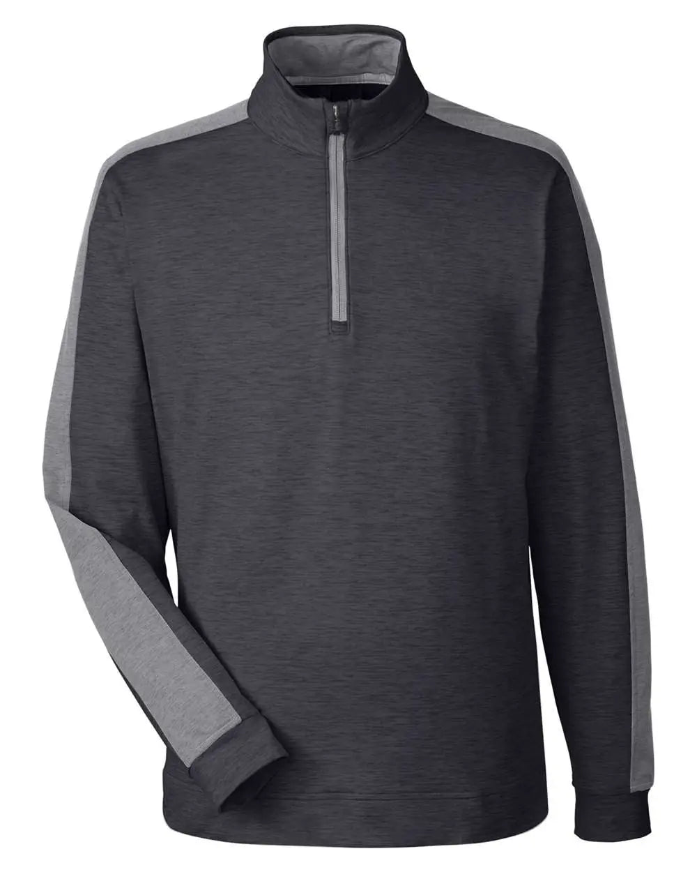 Puma Golf 599129 Cloudspun Quarter-zip Pullover - Black Heather Quiet Shade