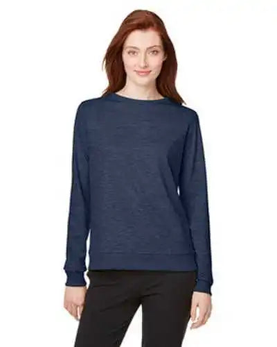 Puma Golf 599267 Ladies’ Cloudspun Crewneck Sweatshirt - Navy Blazer Heather