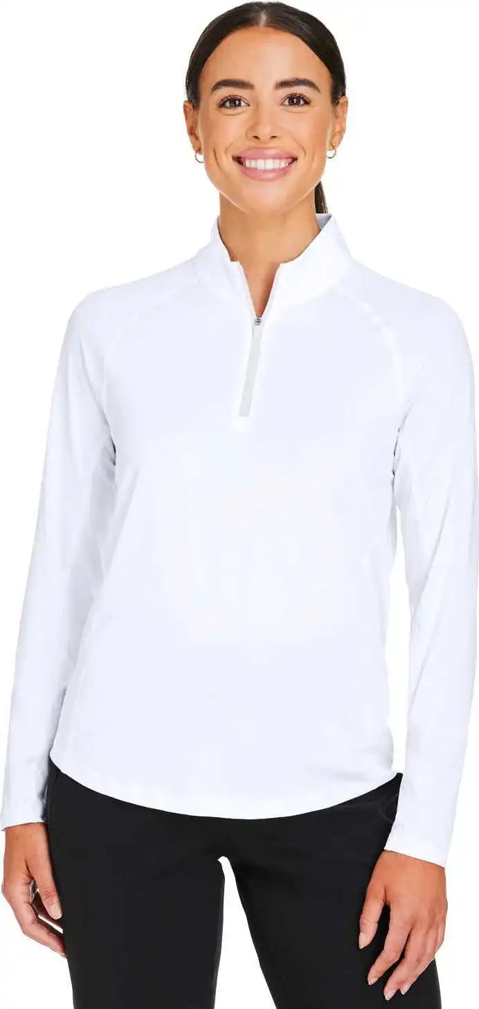 Puma Golf 625902 Ladies’ You-v Quarter-zip - White Glow