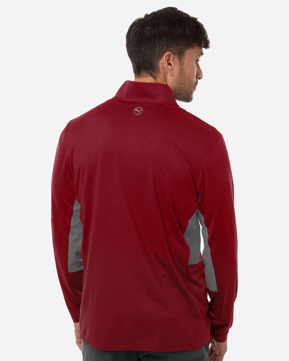 Puma Golf 628858 Men’s Pure 2.0 Quarter-zip - Dark Crimson Slate Sky