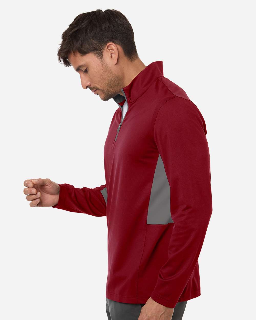 Puma Golf 628858 Men’s Pure 2.0 Quarter-zip - Dark Crimson Slate Sky
