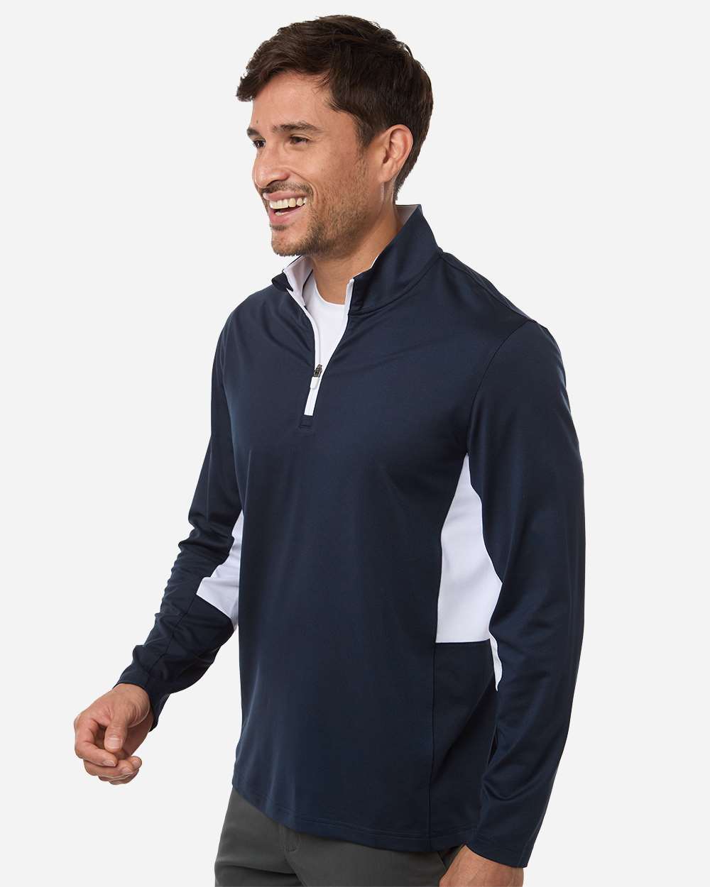 Puma Golf 628858 Men’s Pure 2.0 Quarter-zip - Deep Navy White Glow