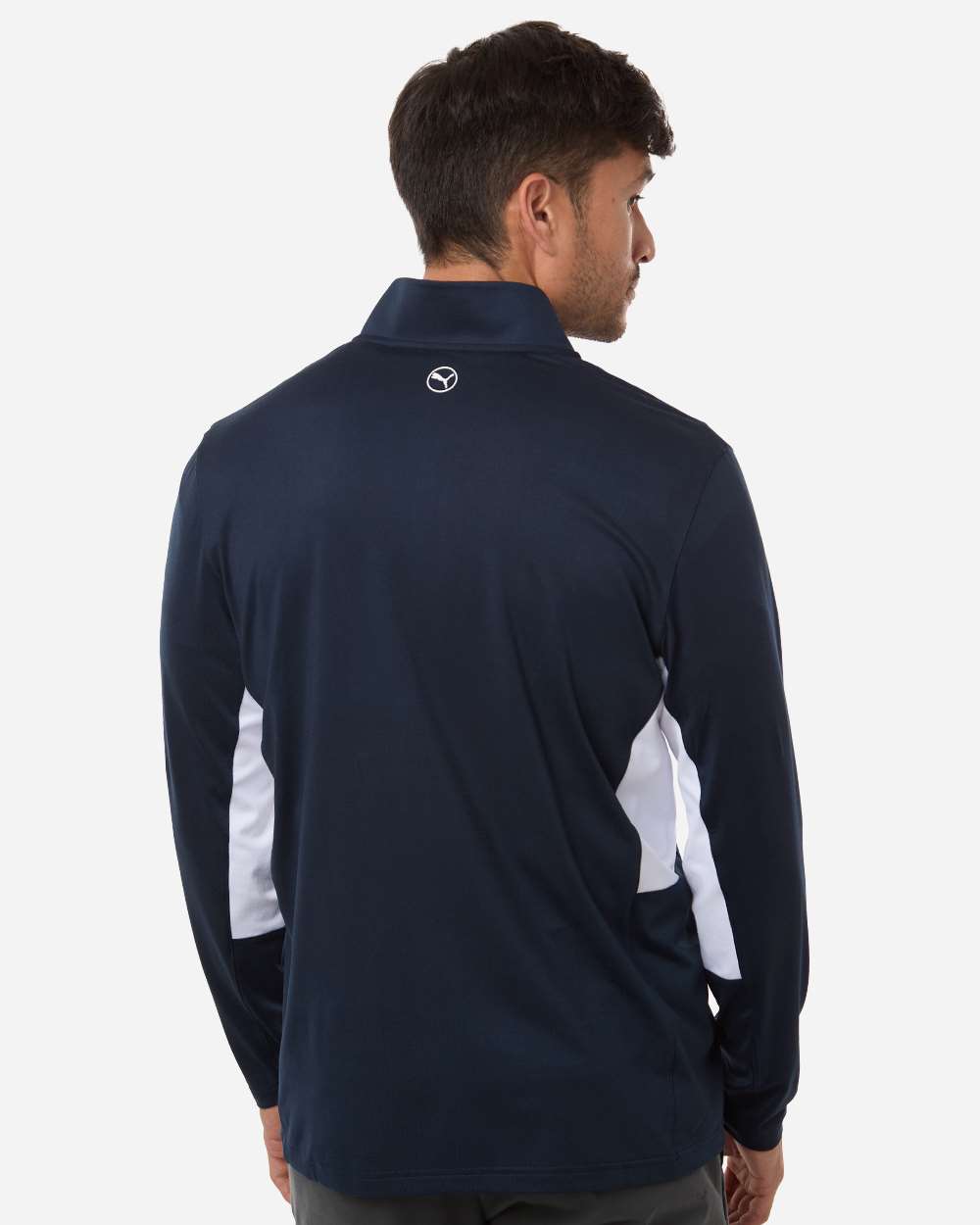 Puma Golf 628858 Men’s Pure 2.0 Quarter-zip - Deep Navy White Glow