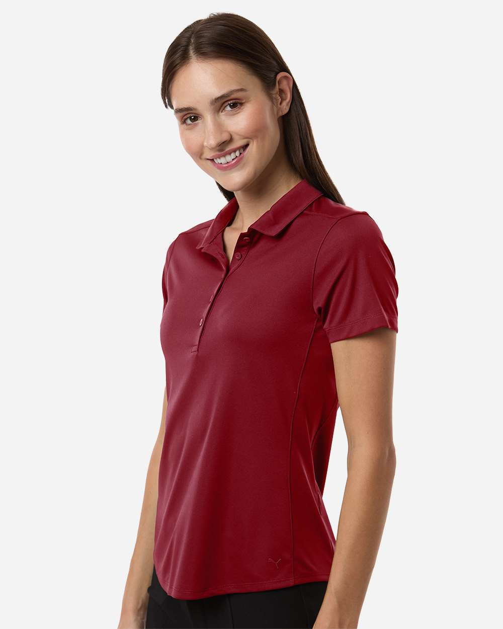 Puma Golf 629944 Womens Pure 2.0 Polo - Dark Crimson