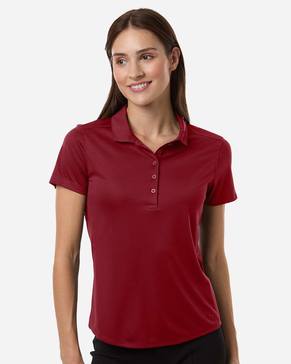 Puma Golf 629944 Womens Pure 2.0 Polo - Dark Crimson