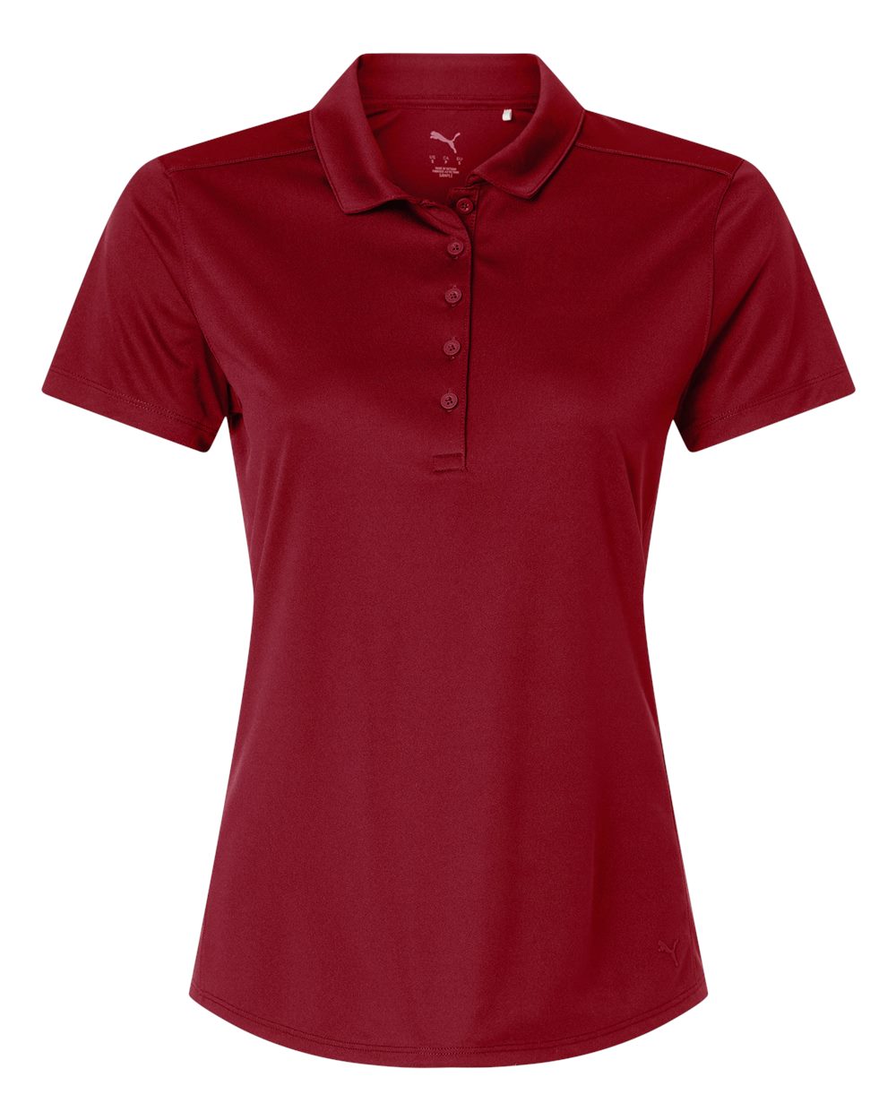 Puma Golf 629944 Womens Pure 2.0 Polo - Dark Crimson