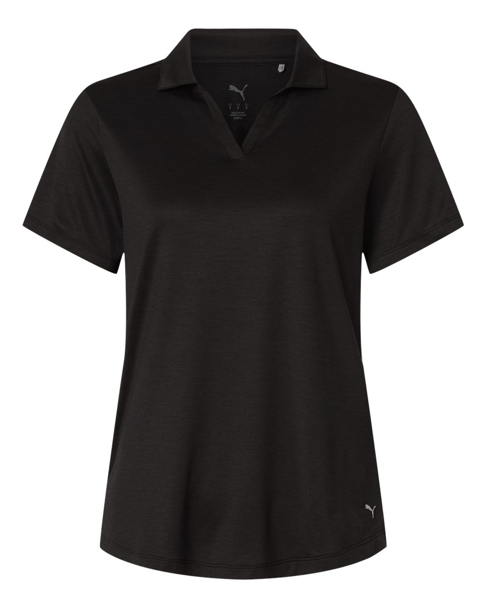 Puma Golf 631051 Womens Icon Heather Polo - Black
