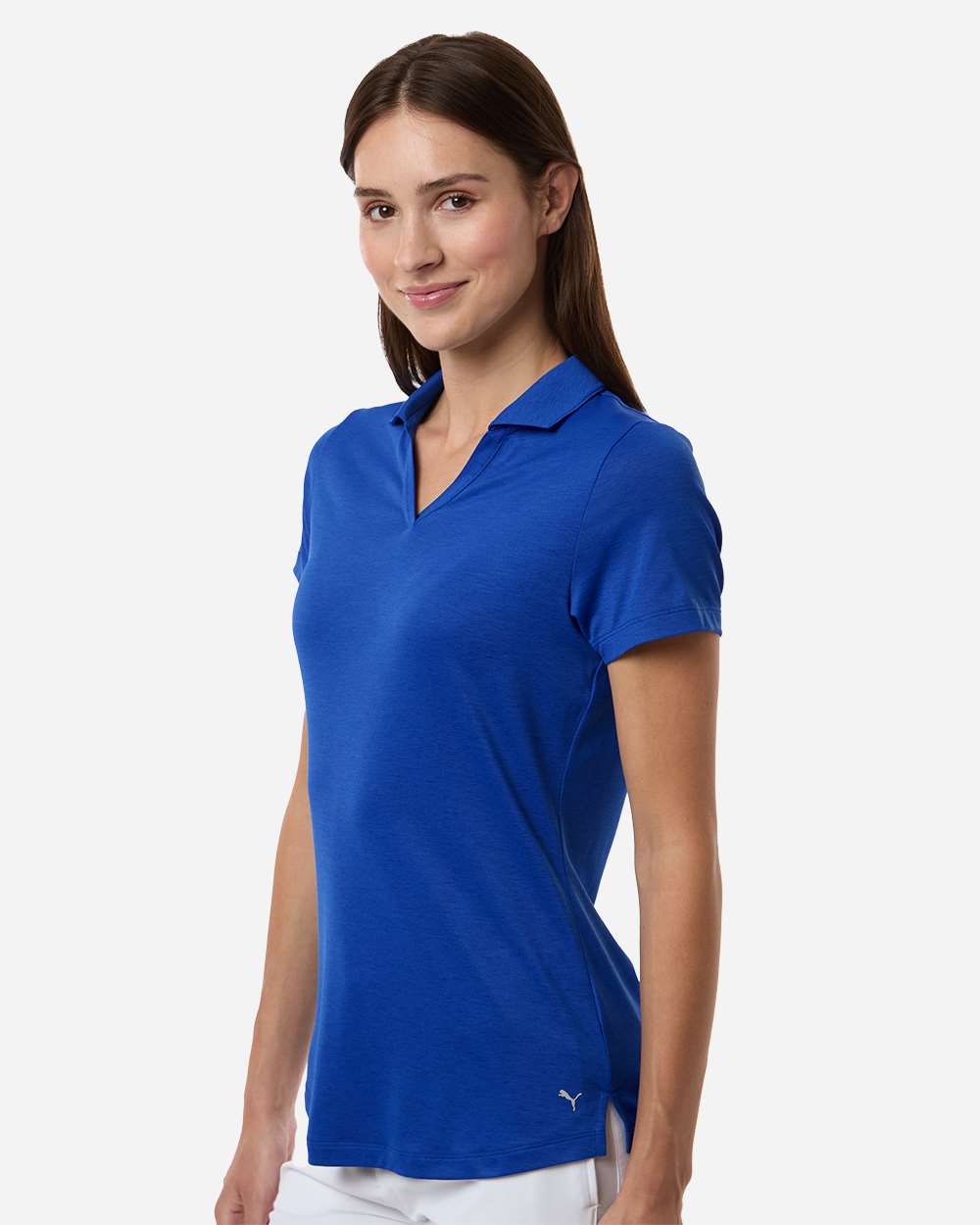 Puma Golf 631051 Womens Icon Heather Polo - Festive Blue