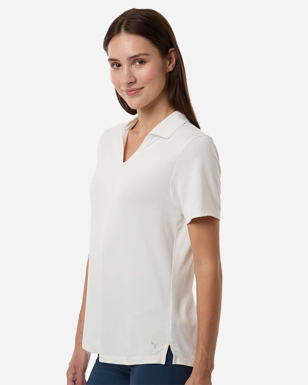 Puma Golf 631051 Womens Icon Heather Polo - Warm White