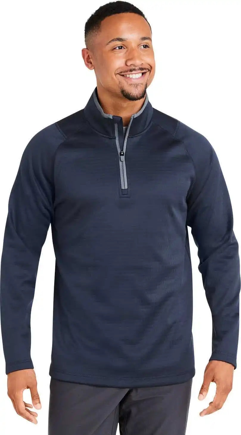 Puma Golf 631105 Men’s Waffle Fleece Quarter Zip Deep Navy