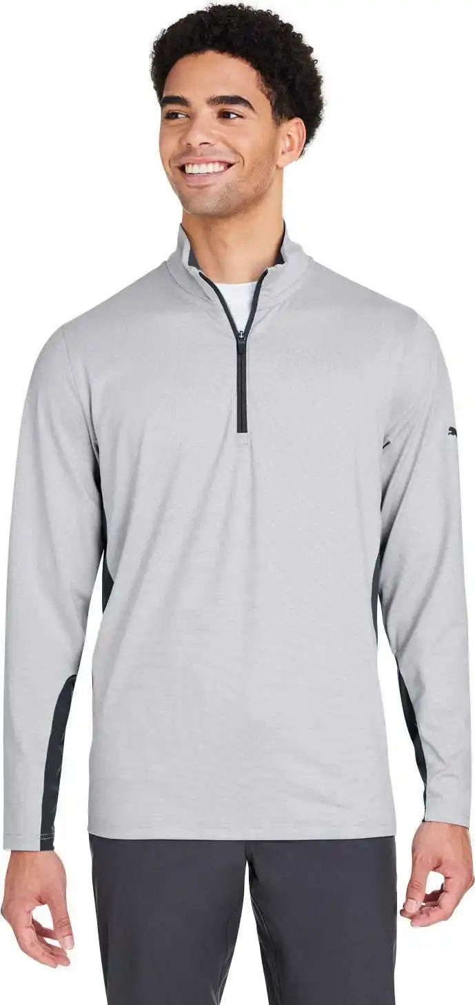 Puma Golf Pg410 Men’s Mesa Stripe Quarter-zip - Puma Blk
