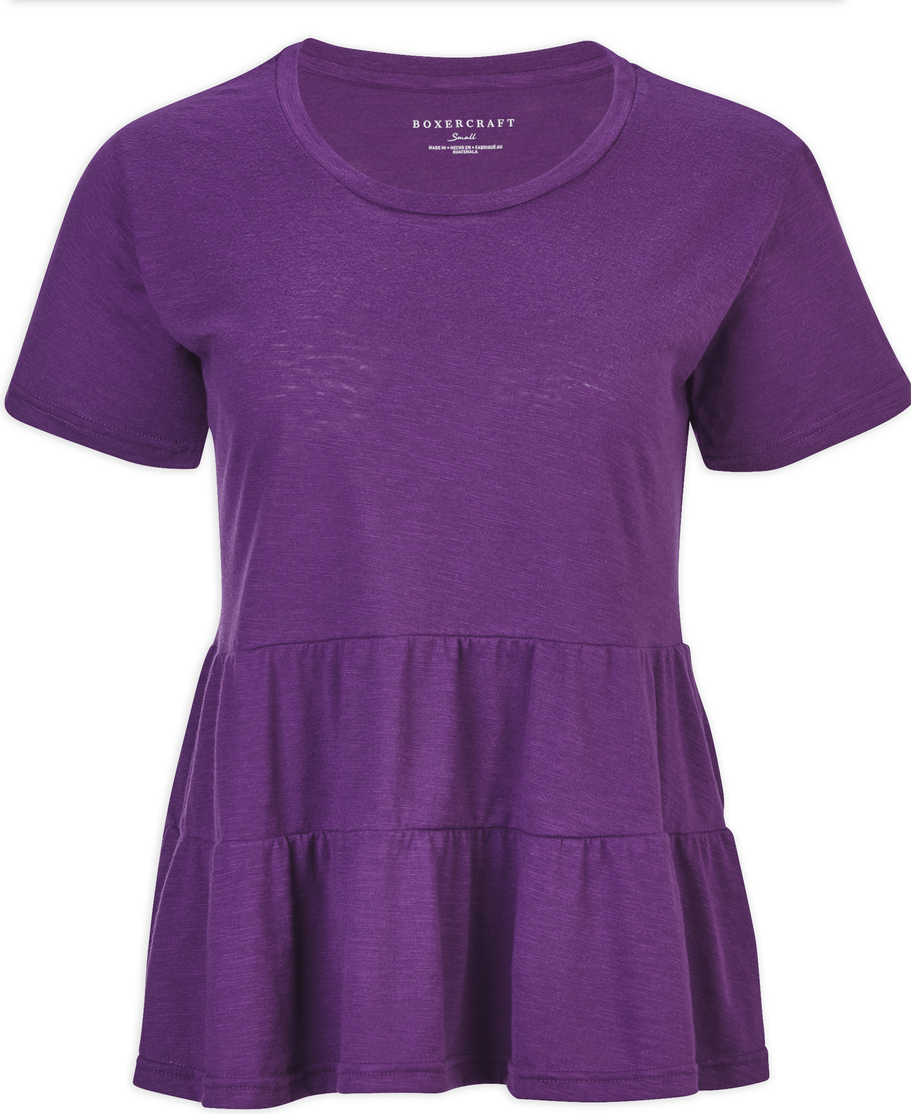 PURPLE BOXERCRAFT WILLOW TEE  grouped