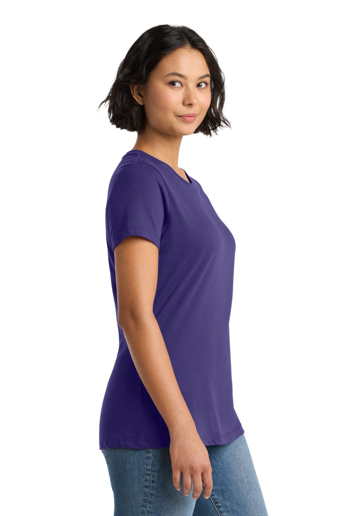 Purple District Women's Perfect Weight Tee. DM104L