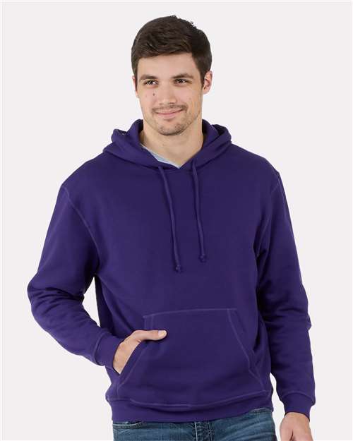 Purple Fleece Hooded Pullover - BM5302