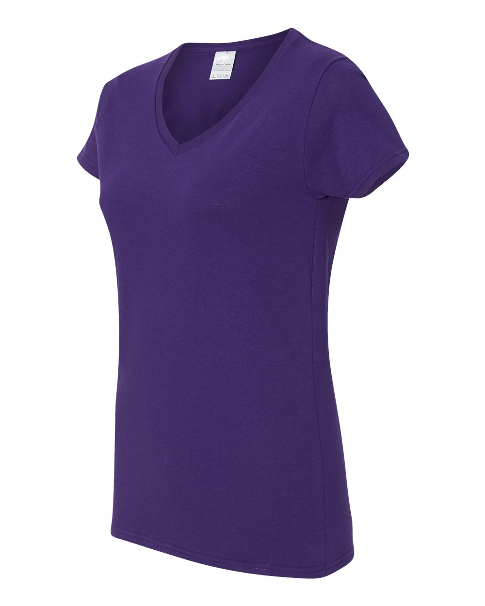 Purple Heavy Cotton™ Women’s V-Neck T-Shirt - 5V00L