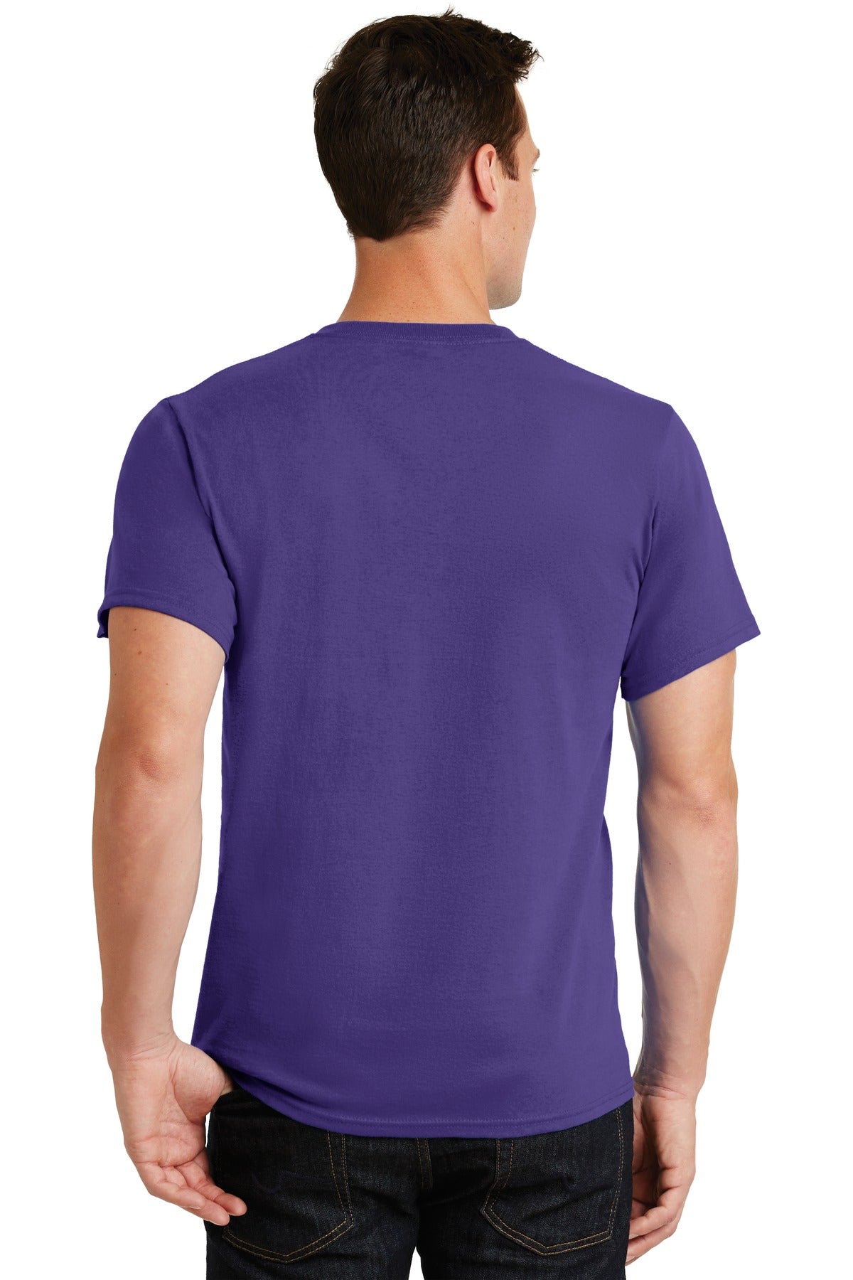 Purple Port & Co Essential Tee. PC61