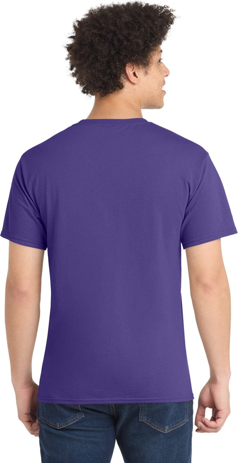 Purple Port & Co Tall Core Blend Tee. PC55T