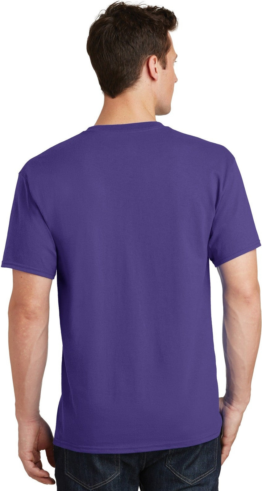 Purple Port & Co Tall Core Cotton Tee PC54T