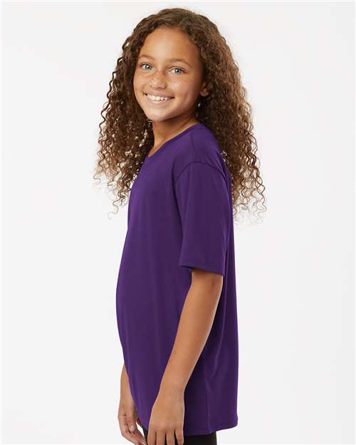 Purple Pro-Lock Youth Performance T-Shirt - 48000Y