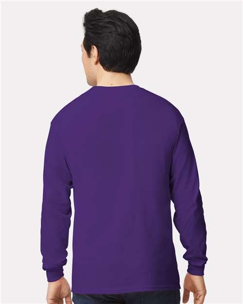 Purple Ultra Cotton® Long Sleeve T-Shirt - 2400