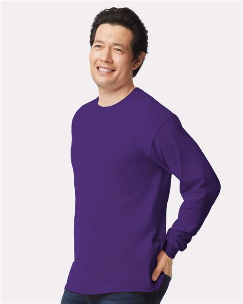 Purple Ultra Cotton® Long Sleeve T-Shirt - 2400