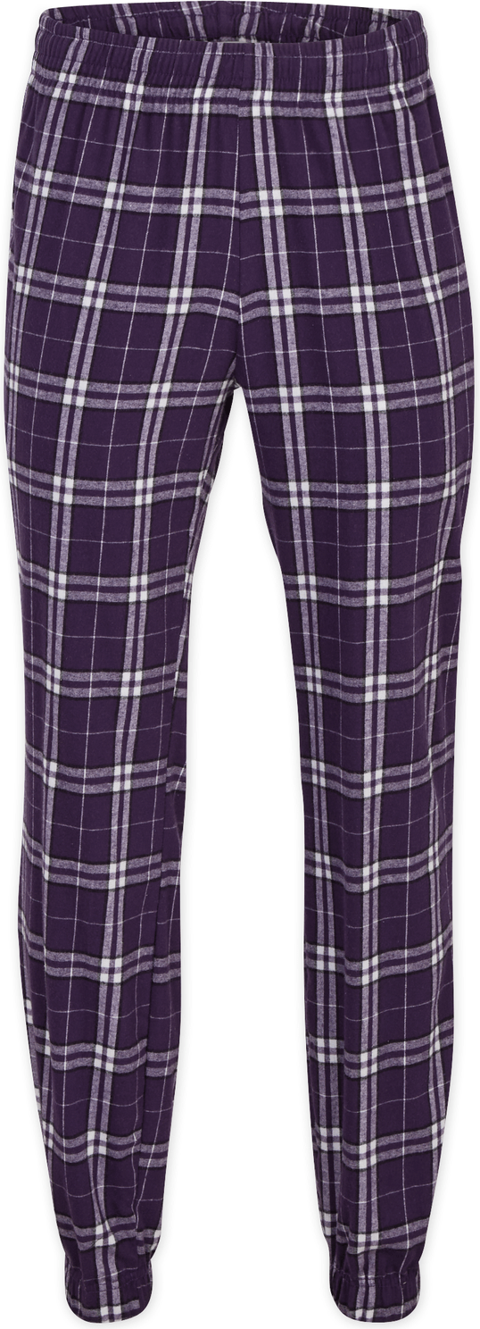PURPLE WHITE PLAID BOXERCRAFT ADULT FLANNEL JOGGER  grouped