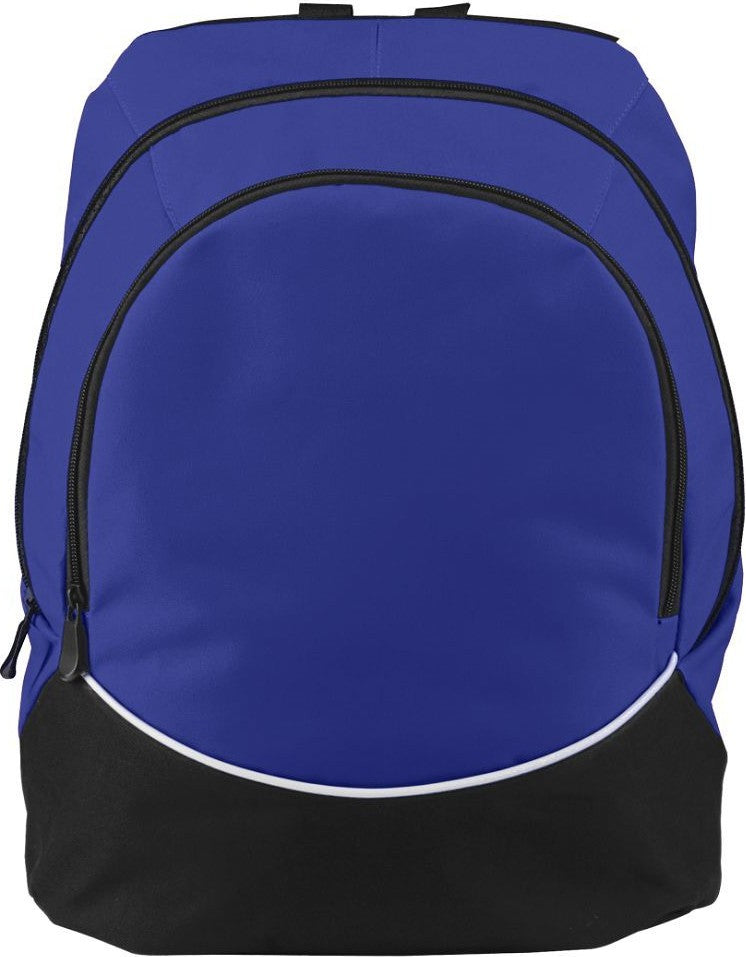 PURPLE/BLACK/WHITE LARGE TRI-COLOR BACKPACK